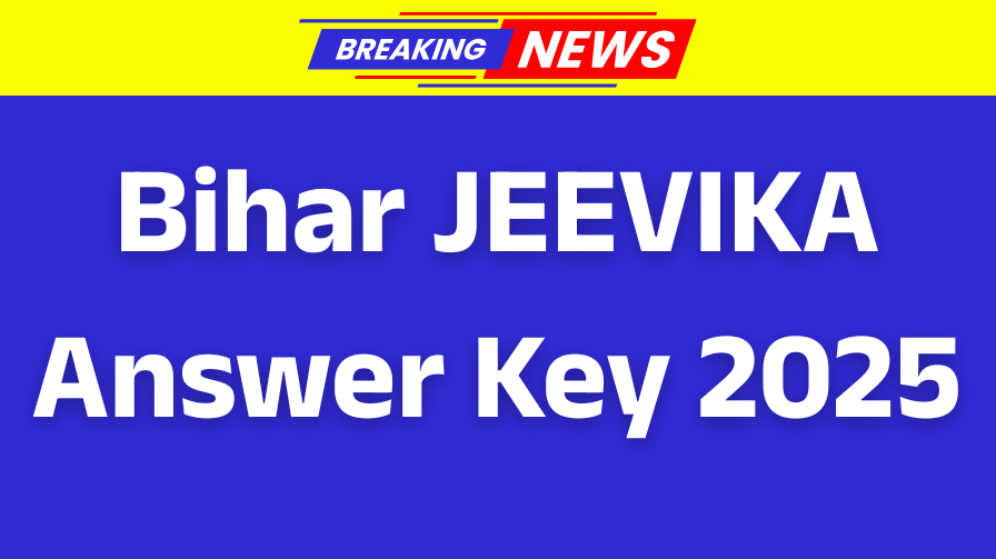 Bihar JEEVIKA Answer Key 2025
